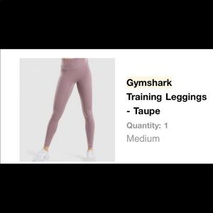 Gymshark training leggings in taupe
